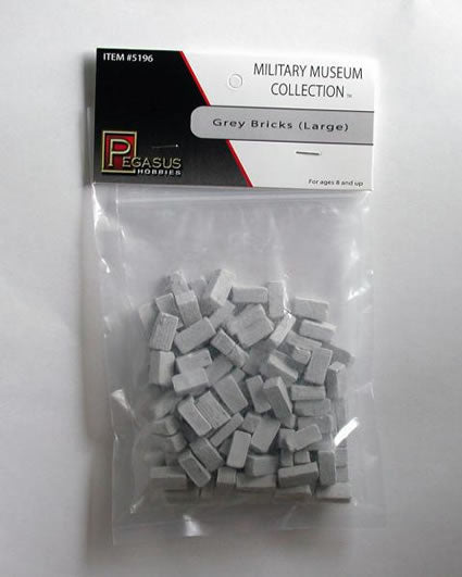 PEG5196 Grey Bricks Large 28mm Miniature Terrain Pegasus Hobbies