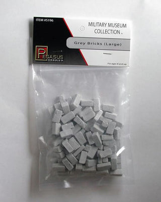 PEG5196 Grey Bricks Large 28mm Miniature Terrain Pegasus Hobbies
