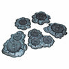 PEG5214 Crater Set Unpainted 5pc MiniatureTerrain Pegasus Hobbies