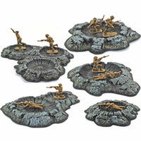 PEG5215 Crater Set Pre-Painted Miniature Terrain Pegasus Hobbies