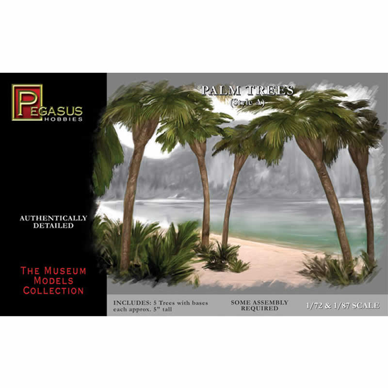 PEG6503 Small Palm Trees Style A Miniature Terrain Pegasus Hobbies