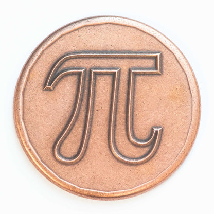 Pi 3.14 Coin in Copper