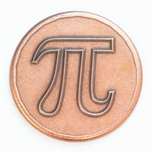 Pi 3.14 Coin in Copper