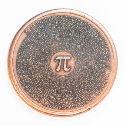 Pi 3.14 Coin in Copper