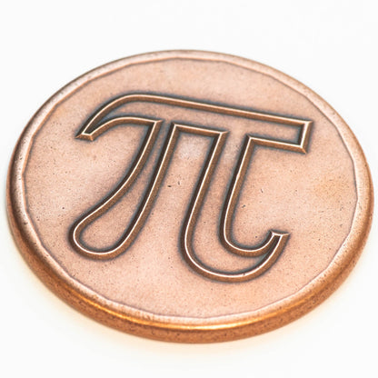 Pi 3.14 Coin in Copper