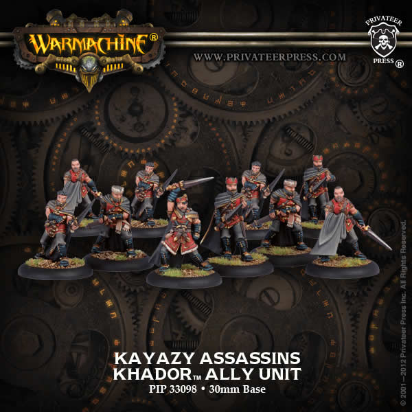 PIP33098 Kazazy Assassins Unit Khador Warmachine Miniatures Game Privateer Press