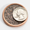 Supreme Pizza Coin in Copper with Tiny Pizza Box