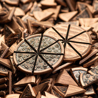Pizzas of Eight Breakable Supreme Pizza Coin with two Tiny Pizza Boxes