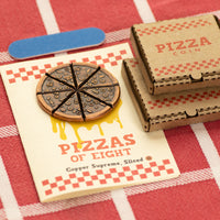 Pizzas of Eight Breakable Supreme Pizza Coin with two Tiny Pizza Boxes