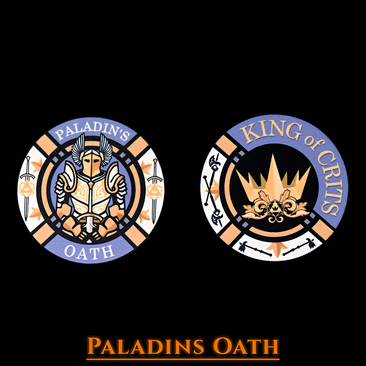 Paladin's Oath Dice Set | Holy Resin D&D Dice by Revenant Foundry
