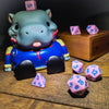 Cotton Candy - 7 Piece DnD Dice Set | Acrylic RPG Gaming Dice