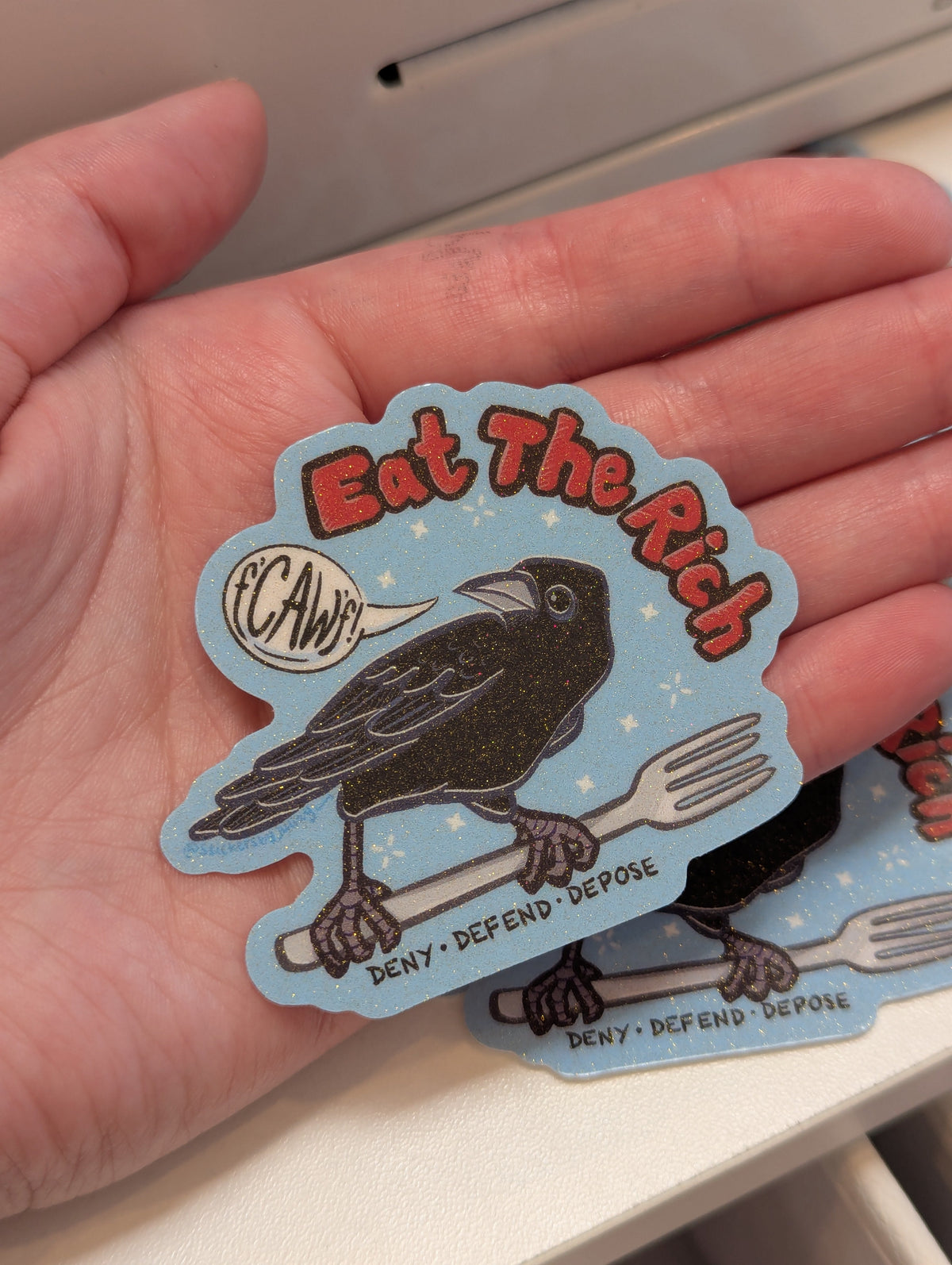 Eat The Rich Vinyl Sticker