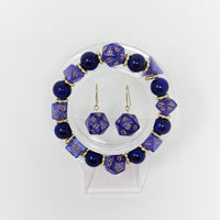 Solid Purple Indigo Dice Bracelet