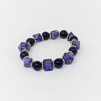 Solid Purple Indigo Dice Bracelet