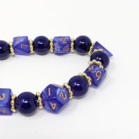 Solid Purple Indigo Dice Bracelet