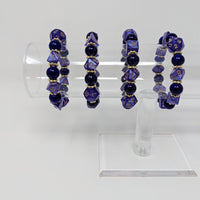 Solid Purple Indigo Dice Bracelet