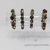 Black Yellow Swirls Dice Bracelet