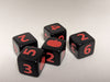 Pumpkin Harvest D6 Dice | Black Dice with Orange Numbers and Pumpkins (sold per die)