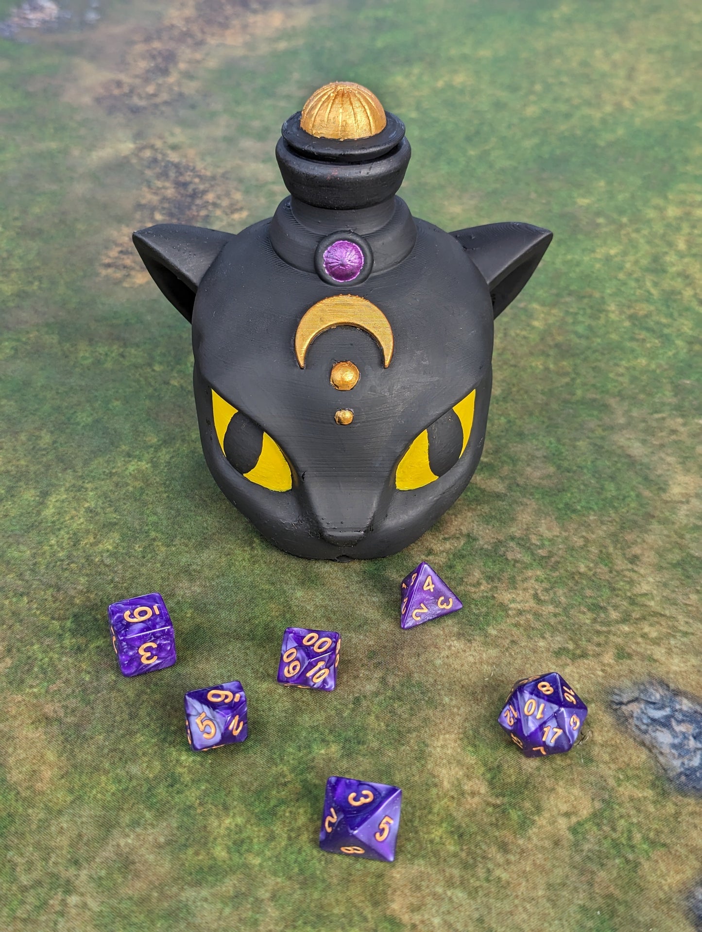 Darkvision - Cat's Agility Potion 3D Printed Dice Jail