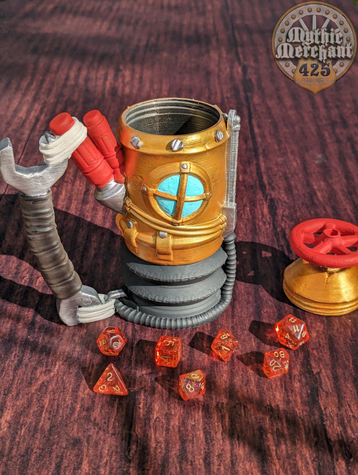 Gadgeteer Steampunk 3D Printed Dice Vault