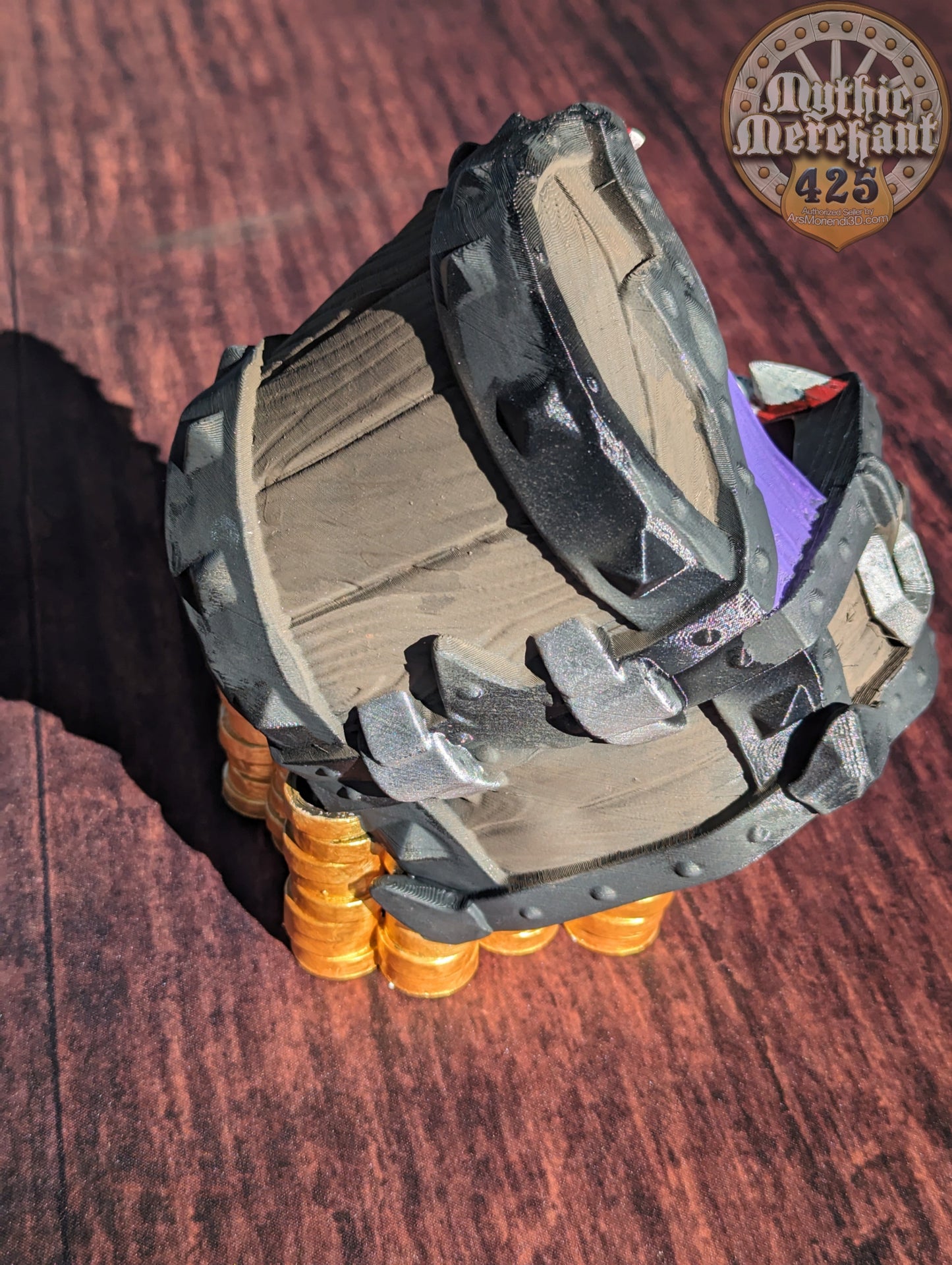 Mimic Treasure Chest 3D Printed Dice Tower