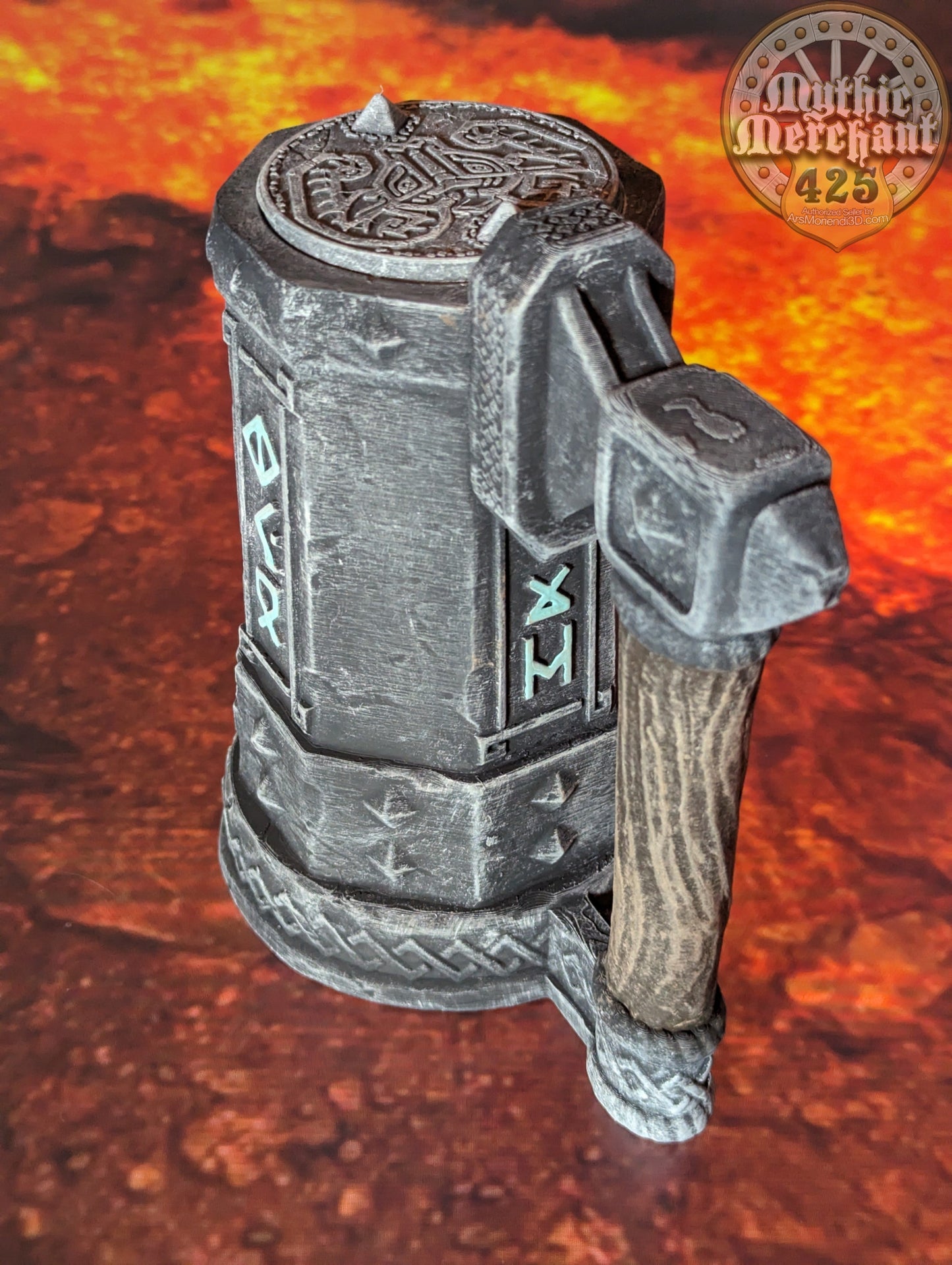 Dwarven 3D Printed Mythic Mug Drink Koozie