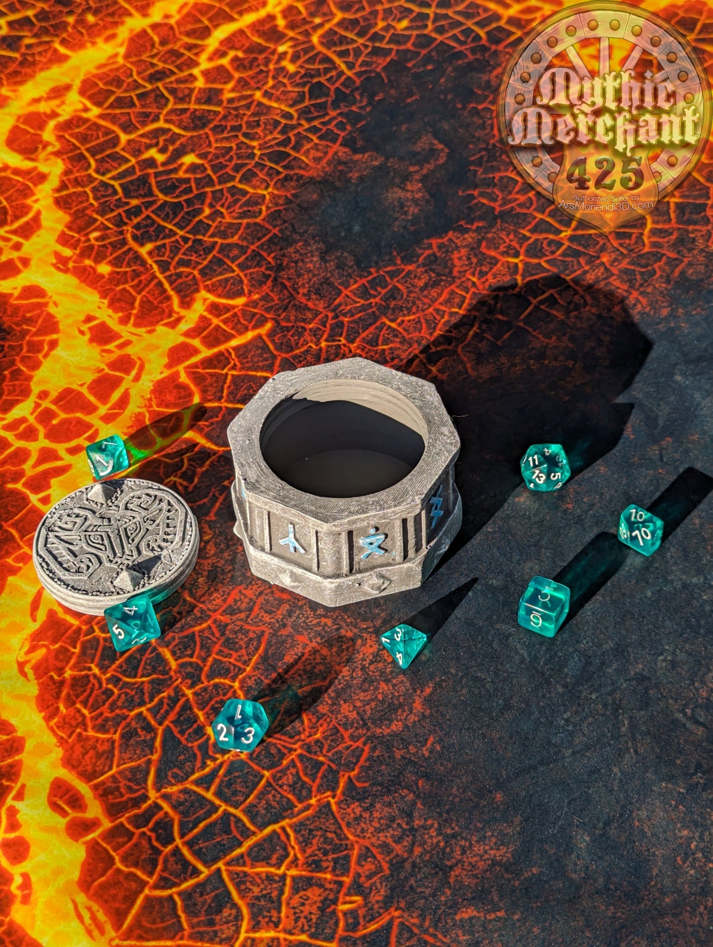 Dwarven 3D Printed Dice Storage Box