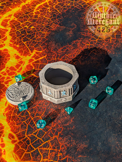 Dwarven 3D Printed Dice Storage Box