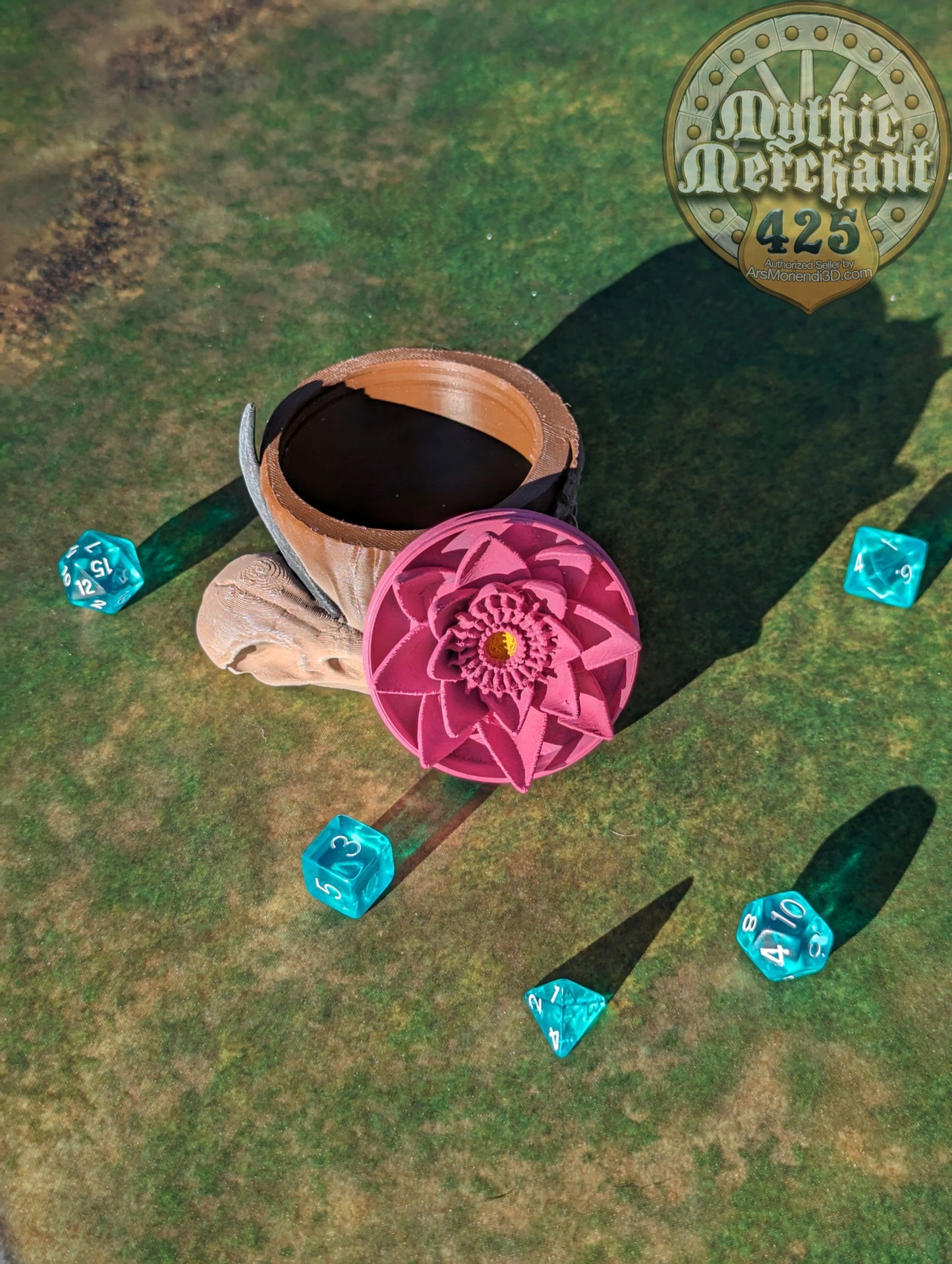 Druid Class 3D Printed Dice Storage Box