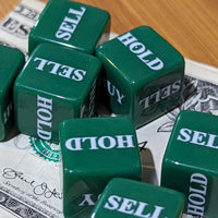 Stocks Dice d6 | Investment Decision Novelty Dice 6-Sided 16mm Funny Dice