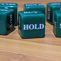 Stocks Dice d6 | Investment Decision Novelty Dice 6-Sided 16mm Funny Dice