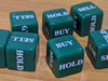 Stocks Dice d6 | Investment Decision Novelty Dice 6-Sided 16mm Funny Dice