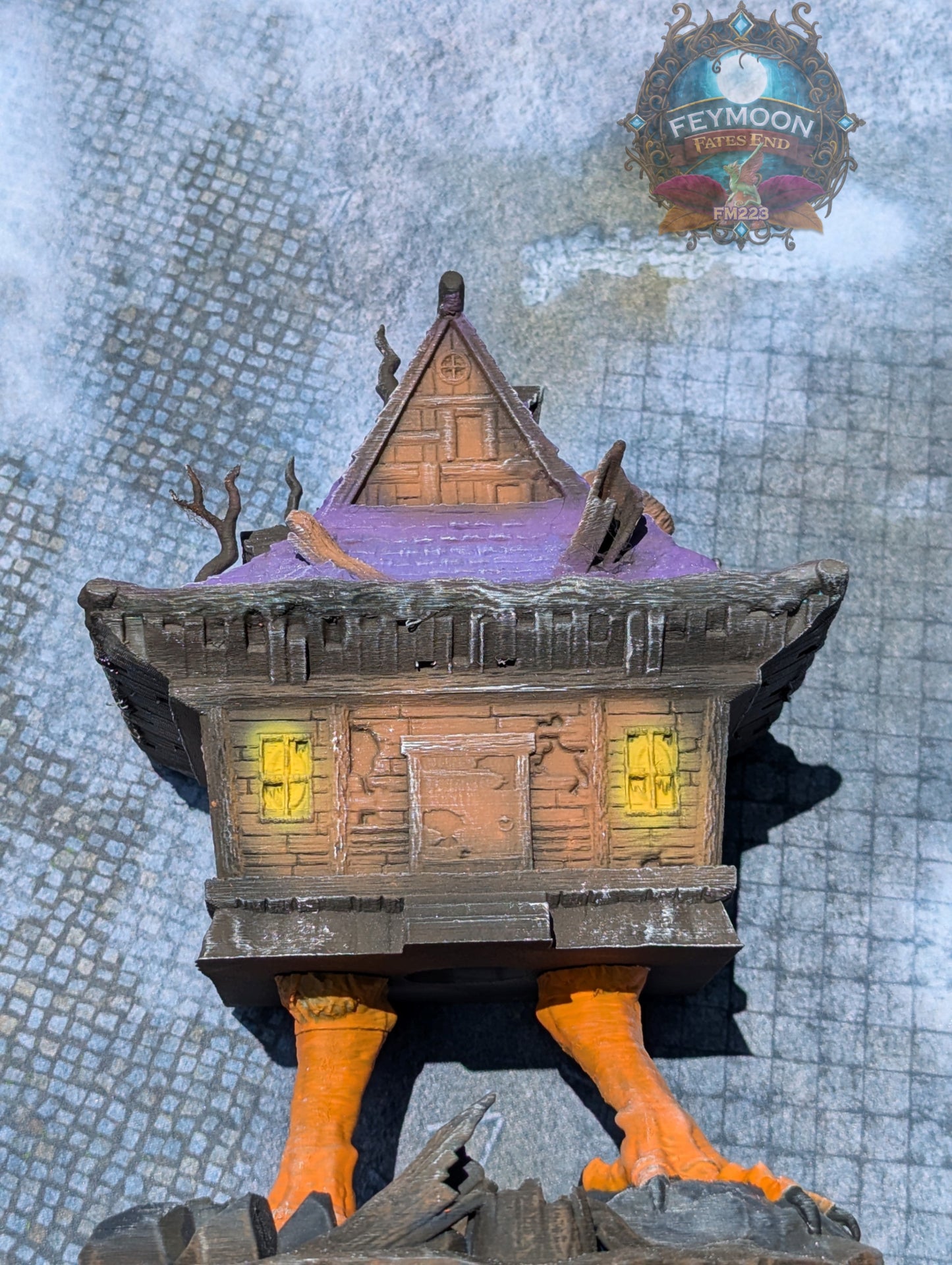 Baba Yaga's Hut 3D Printed Dice Tower- Fate's End Fey Moon Collection | Baba Lysaga's Hut | Dice Roller - Unlock Baba Yaga's Power!!!