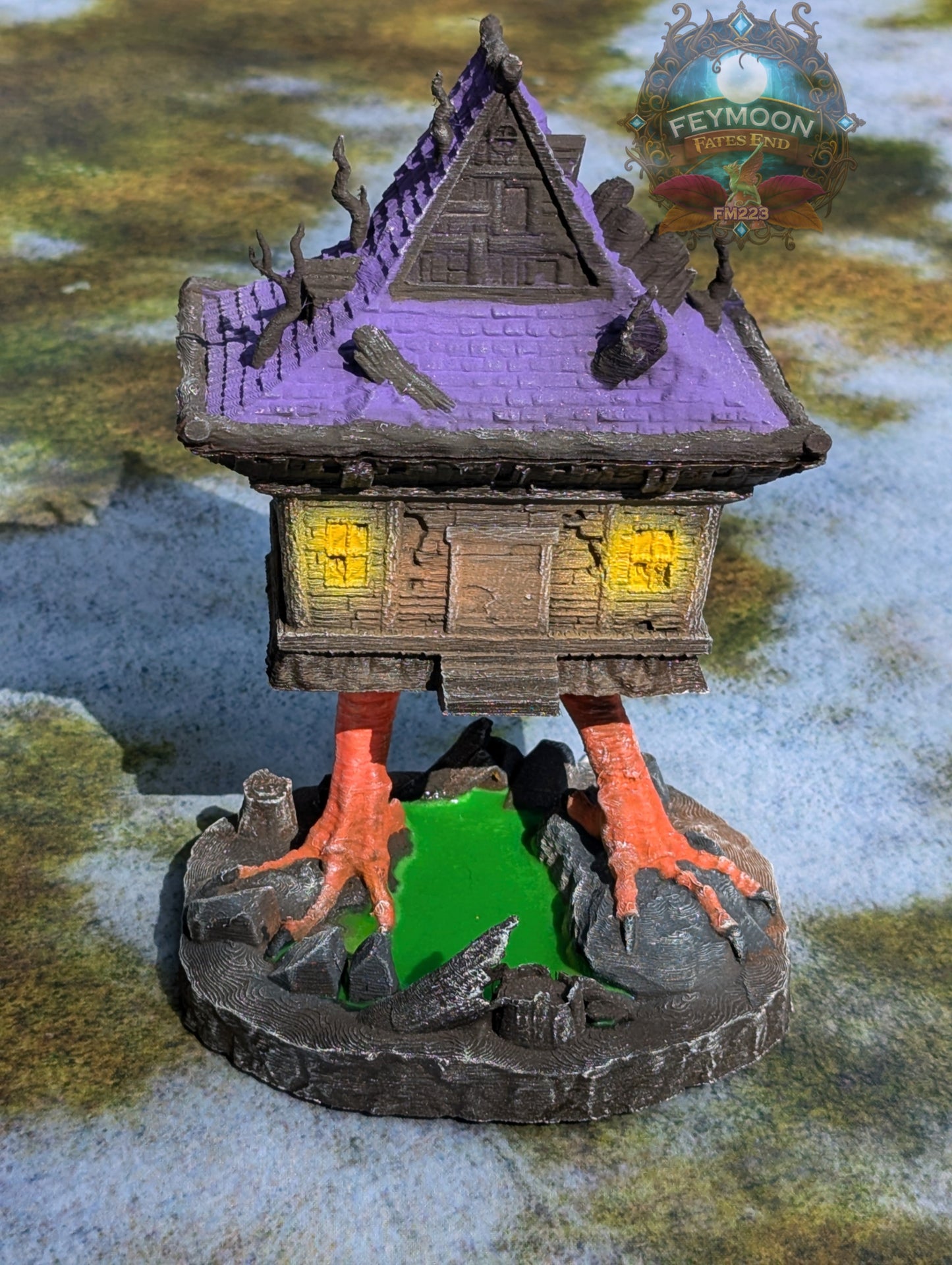 Baba Yaga's Hut 3D Printed Dice Jail- Fate's End Fey Moon Collection | Dice Vault | Dice Box | DnD Player Gift | Unlock Baba Yaga's Power!!!