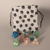 Small Dice Bag - Soft Lined Drawstring Pouch 4.5" x 3.5"