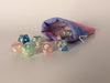 Small Dice Bag - Soft Lined Drawstring Pouch 4.5" x 3.5"