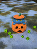 Cute Wolf Cub in Surprised Pumpkin 3D Printed Dice Jail | Dice Vault | Storage Box- Unleash the adorable charm of the Cute Wolf Cub!