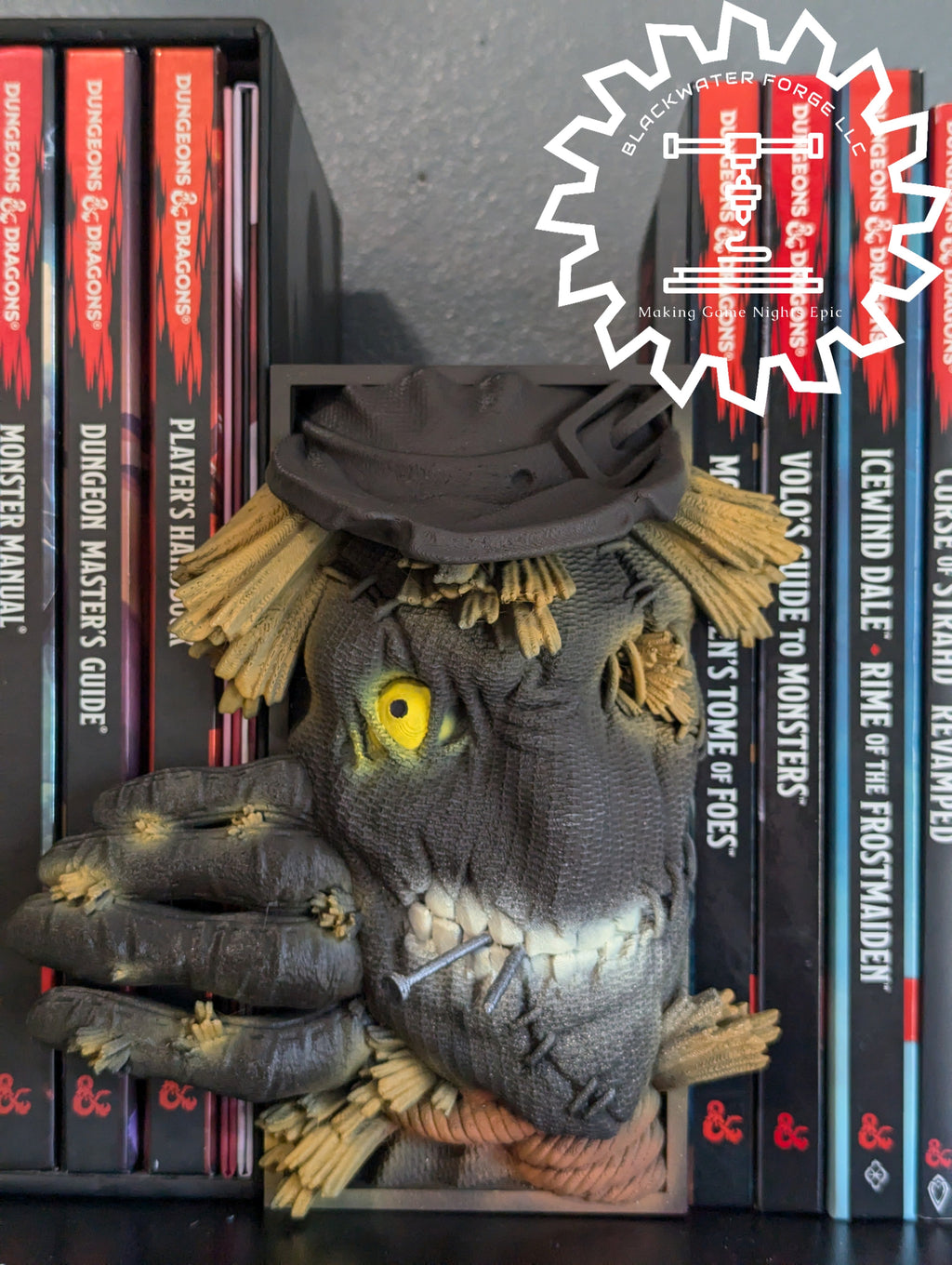 Scarecrow Monster 3D Printed Book Nook- Miniatures of Madness- A Harvest of Fear!
