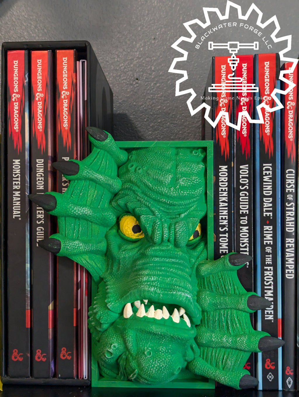 Swamp Creature Merman Monster 3D Printed Book Nook- Miniatures of Madness- It Came from Beneath the Sea!