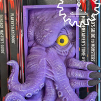 Mind Flayer Monster or Cthulhu Cultist 3D Printed Book Nook- Miniatures of Madness- A Portal to Madness!