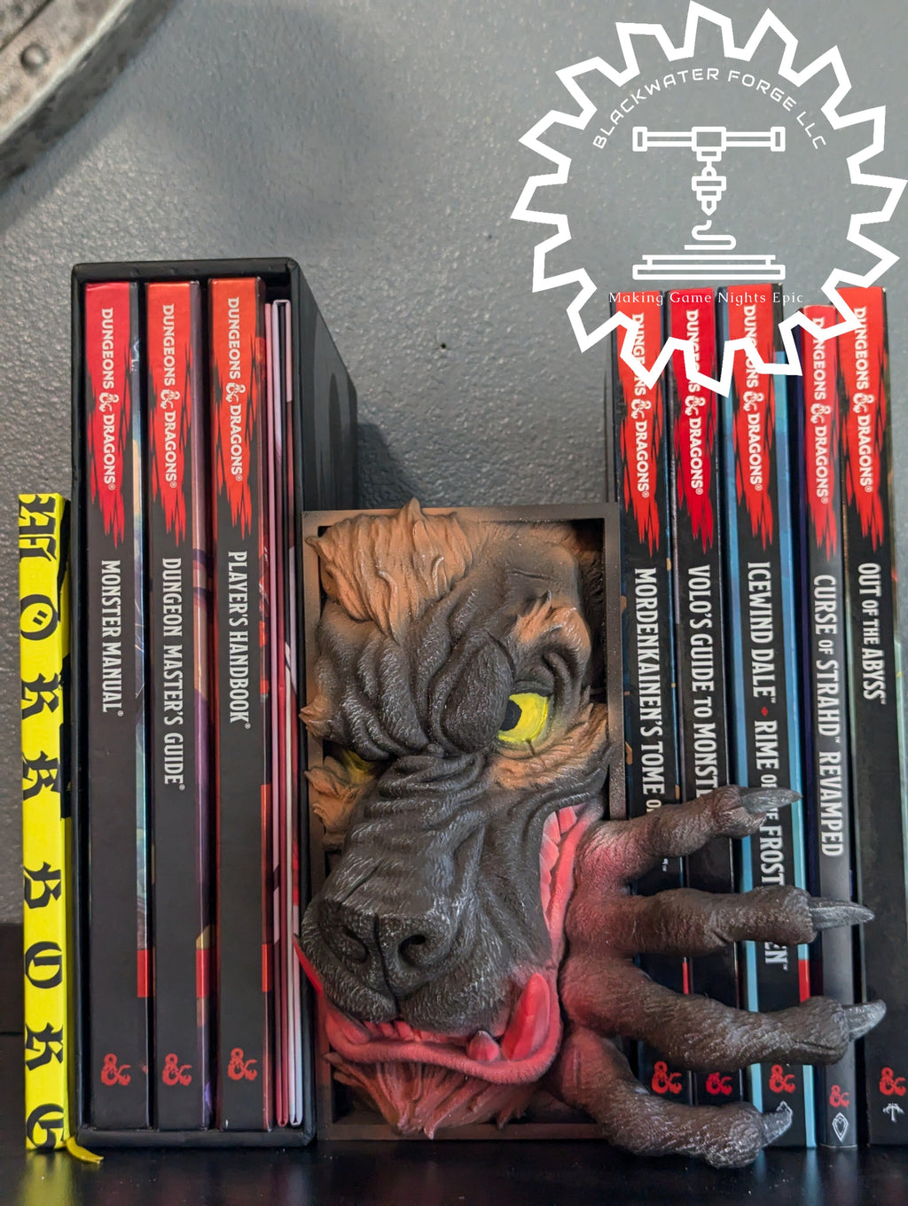 Werewolf Monster 3D Printed Book Nook- Miniatures of Madness- Unleash the Primal Power of the Night!