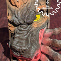 Werewolf Monster 3D Printed Book Nook- Miniatures of Madness- Unleash the Primal Power of the Night!