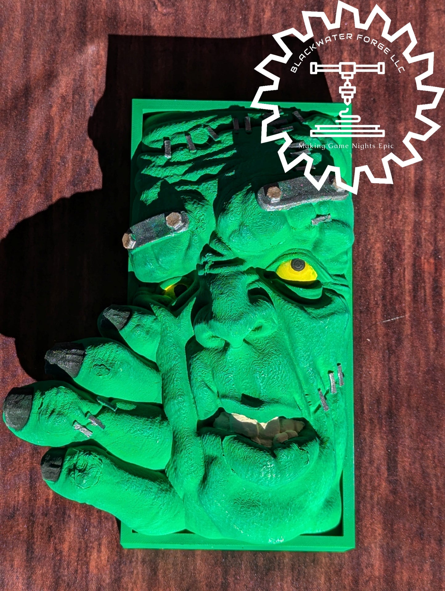 Dr. Frankenstein's Monster 3D Printed Book Nook- Miniatures of Madness- Step into the chilling laboratory of the legendary Dr. Frankenstein!