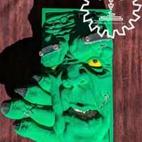 Dr. Frankenstein's Monster 3D Printed Book Nook- Miniatures of Madness- Step into the chilling laboratory of the legendary Dr. Frankenstein!