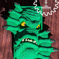 Swamp Creature Merman Monster 3D Printed Book Nook- Miniatures of Madness- It Came from Beneath the Sea!