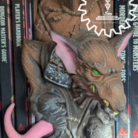 Rat Skaven Monster 3D Printed Book Nook- Miniatures of Madness- A Scurrying Nightmare on your Bookshelf!
