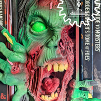 Zombie Undead Monster 3D Printed Book Nook- Miniatures of Madness- Beware the Undead!
