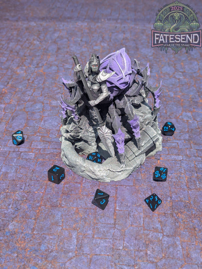 Drow Spider Queen 3D Printed Dice Tower by Kim Bolt - Fate's End Collection - Beware the Spider Queen of the Underdark!