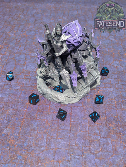 Drow Spider Queen 3D Printed Dice Tower by Kim Bolt - Fate's End Collection - Beware the Spider Queen of the Underdark!
