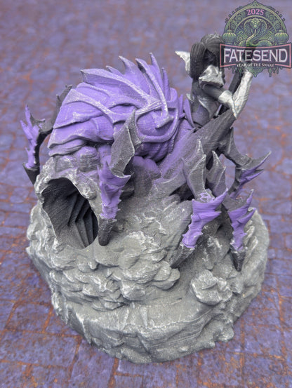 Drow Spider Queen 3D Printed Dice Tower by Kim Bolt - Fate's End Collection - Beware the Spider Queen of the Underdark!